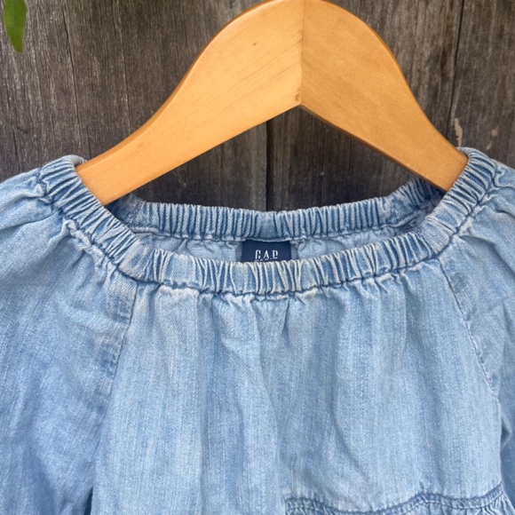 12-18 M Gap Denim Long Sleeved Dress - Picture 2 of 7